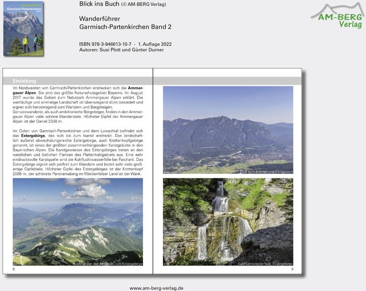 Produktbild Wanderführer Garmisch-Partenkirchen Band 2 (Deutsch, Susi Plott, Günter Durner, 2021)
