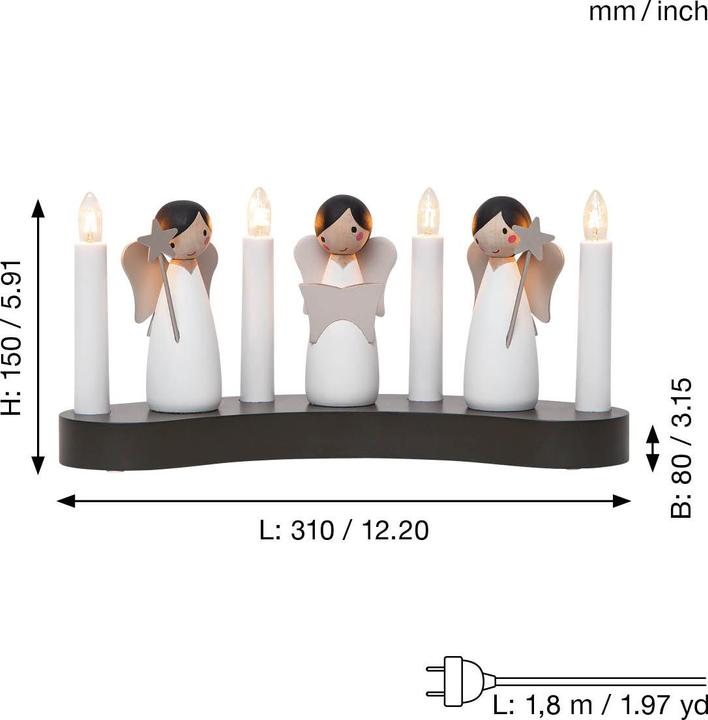 Produktbild Star Trading Kerzenstnder Angel choir