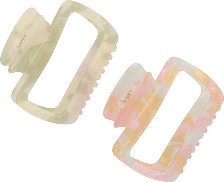 Produktbild Trisa Fashion Marmoierte Haarklammer, multicolour pastell (2 Stk.)