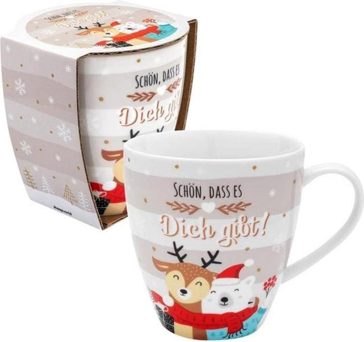 Immagine prodotto Sheepworld Tazza da caffè Nice to Have 450 ml, 1 pezzo, Grigio chiaro/Bianco (450 ml, 1 x)
