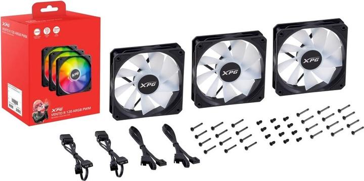 Image du produit Adata Ventilateur XPG VENTO R 120 ARGB Fan 3 pack (120 mm, 1 x)