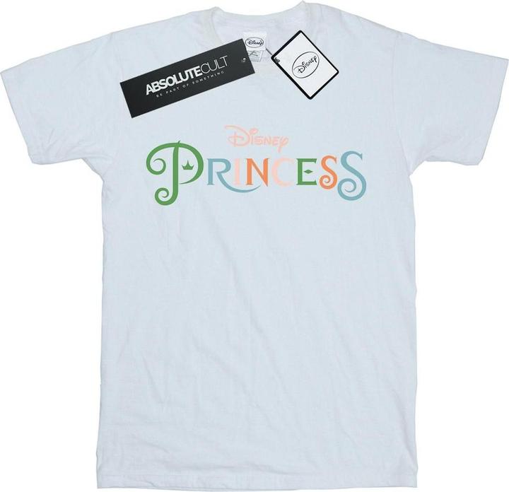 Actual product image Disney Princess Womens/Ladies Colour Logo Cotton Boyfriend T-Shirt (XXL)