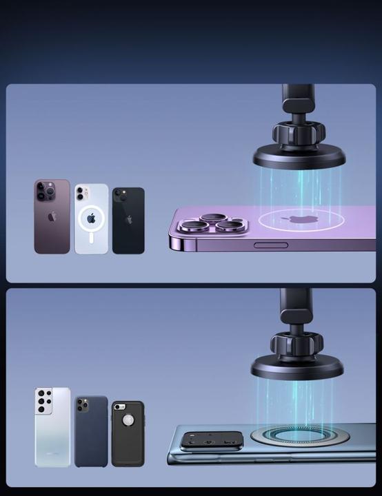 Produktbild Joyroom magnetischer Autotelefonhalter für Cockpit, Armaturenbrett schwarz (JR-ZS366)
