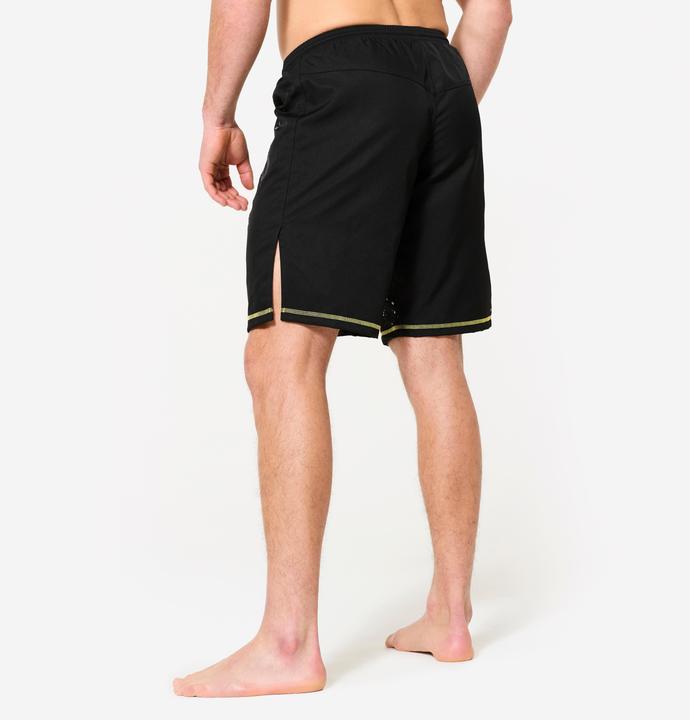 Actual product image Domyos MMA-ShortsHerren strapazierfähig - schwarz/gelb (L)