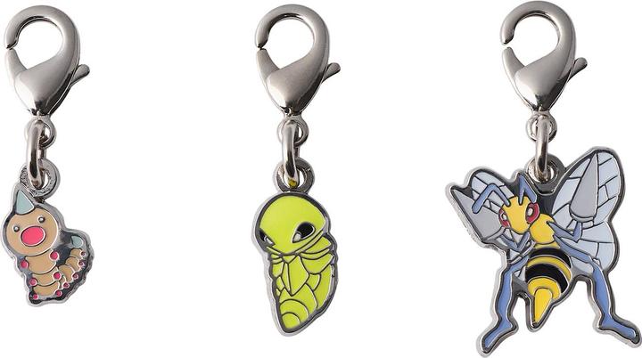 Produktbild Pokémon Pokemon Center - Weedle, Kakuna, Beedrill Schlüsselanhänger - 3 Stück