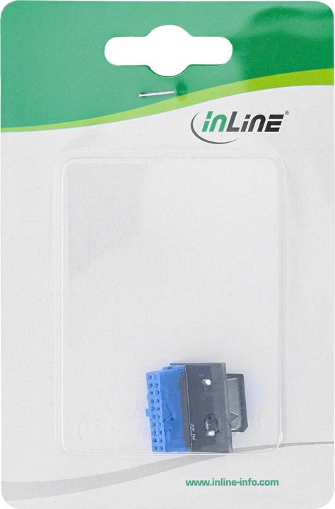 Immagine prodotto InLine ® USB 3.0 a USB 3.1 pannello frontale Key-A Adapter interno