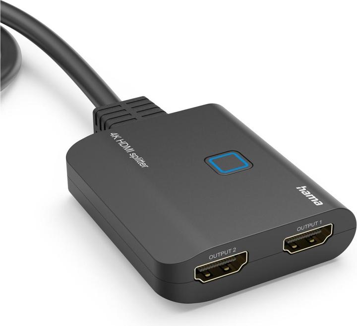 Actual product image Hama 4K HDMI™ splitter, 1 In 2 Out