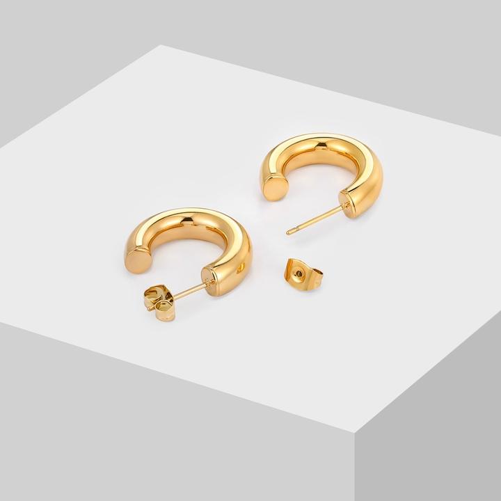Immagine prodotto Sensora Jewelry Orecchini a cerchio grossi (Acciaio inossidabile)