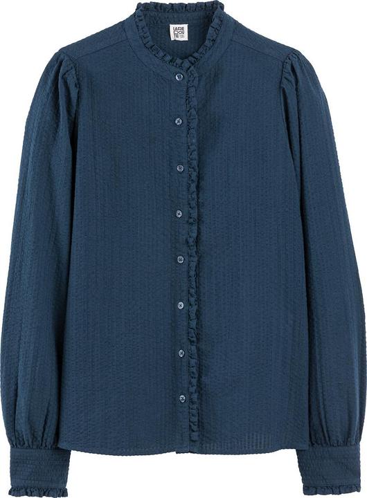 La Redoute Collections Langärmelige Bluse mit Rüschenkragen