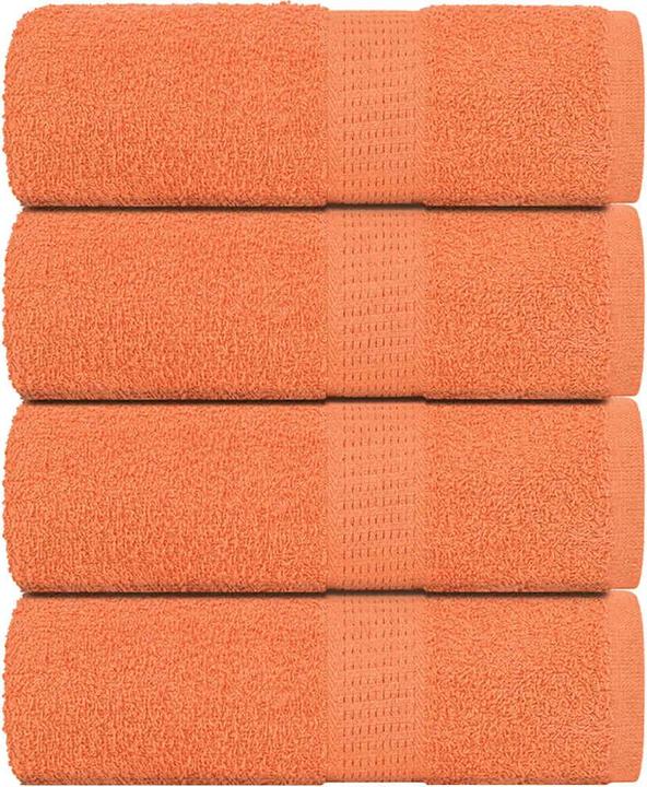 Produktbild VidaXL Seiftücher 4 Stk. Orange 30x30 cm 360 g/m² 100% Baumwolle Tuch Handtuch (30 x 30 cm)