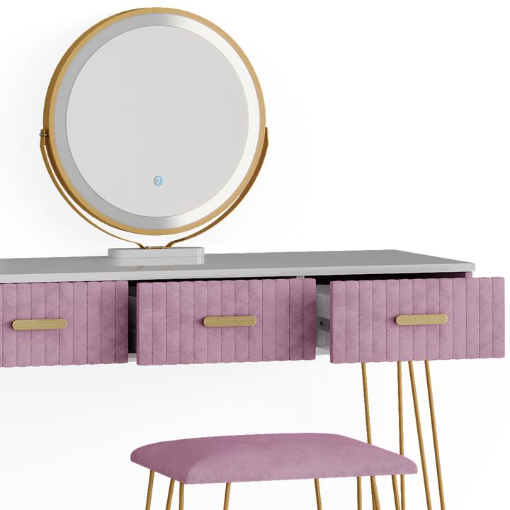 Actual product image Vicco Layla with stool and lighting (100 x 40 x 79 cm)
