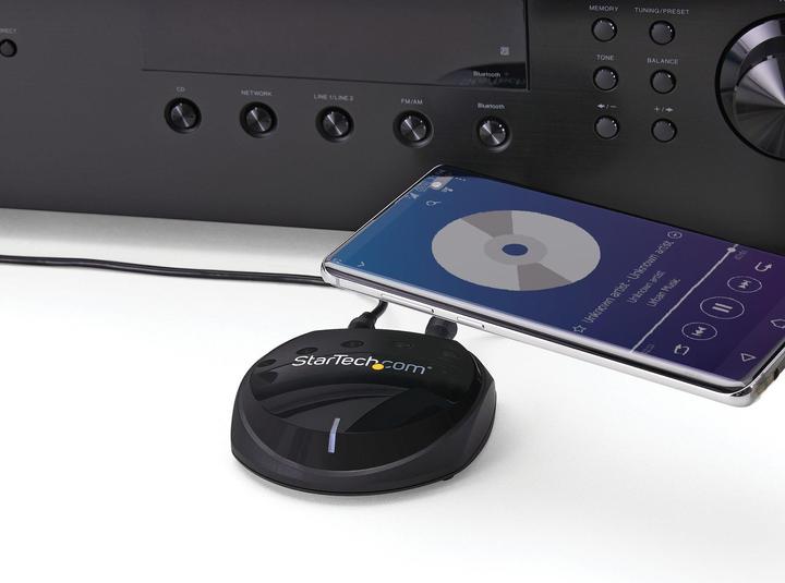 Produktbild StarTech COM Bluetooth 5.0 Audio Receiver - NFC and aptX Support - Wolfson DAC - 2 channel RCA audio (Empfänger)