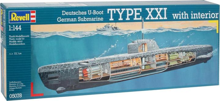 Produktbild Revell U-Boot Typ XXI mit Interieur