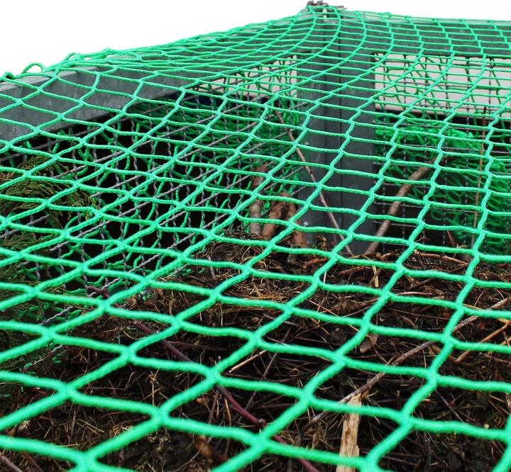 Produktbild Wiltec Ladungssicherungsnetz 4x4m Grün Anhänger Randkördel Witterungsbeständig