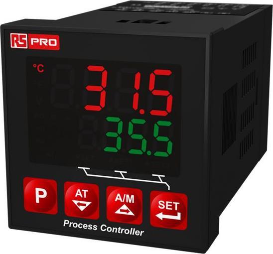 Actual product image Rs Pro PID temperature controller panel mount, 3 x relay, solid state relay output/ TC, RTD input, 100