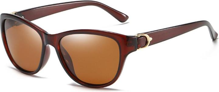 Techsuit - Sunglasses Polarized (A572) - for Women with UV Protection, PC - Brown