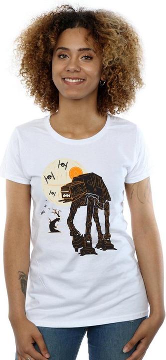 Actual product image Star Wars Womens/Ladies Halloween AT AT Cotton T-Shirt (M)