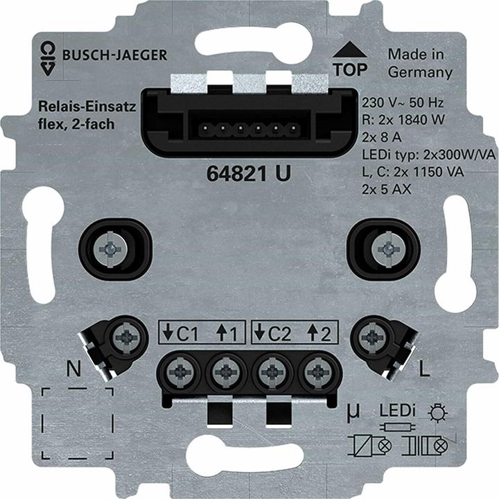 Image du produit Busch-Jaeger Insert de relais de série flex 64821 U