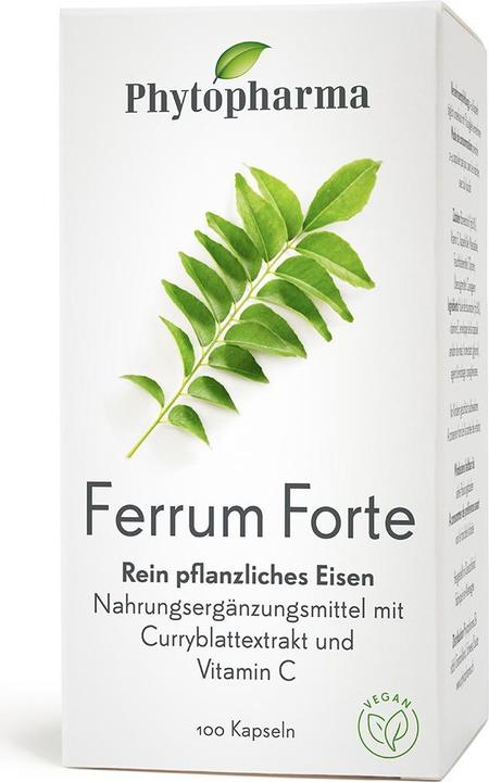 Image du produit Phytopharma Ferrum Forte (100 pièce(s), Capsules, 89 g)