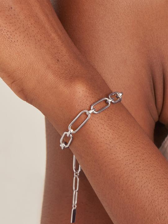 Actual product image Ania Haie Bracelet Link up B046-02H Ladies (16.50 cm, Plata Esterlina 925)