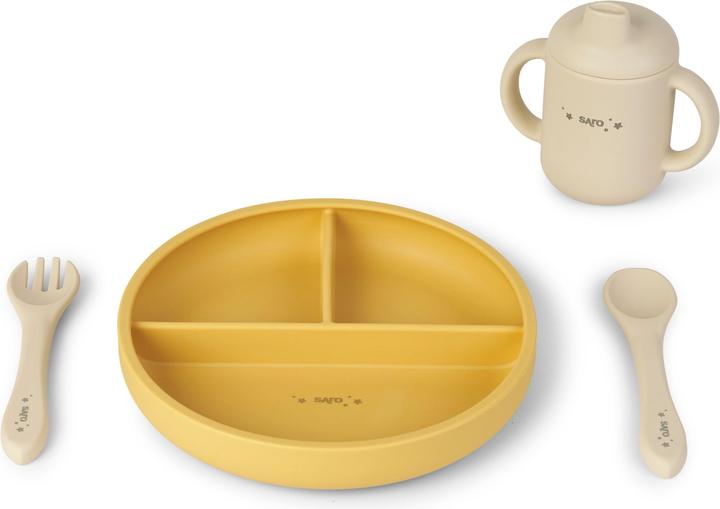 Produktbild Saro Baby Food and Fun Silicone Feeding Set - Mustard (SAO17602)