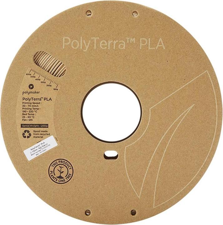 Actual product image Polymaker Polyterra (PLA, 1.75 mm, 1000 g, Brown)