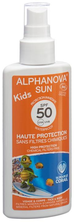 Produktbild Alphanova SUN Spray Kids bio SPF50 ohne Nanopartikel (Sonnenspray, SPF 50, 157 g)