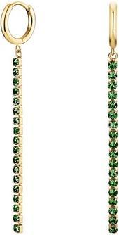 Immagine prodotto Rosefield - Charming gold-plated earrings with green crystals Tennis JETEG-J920
