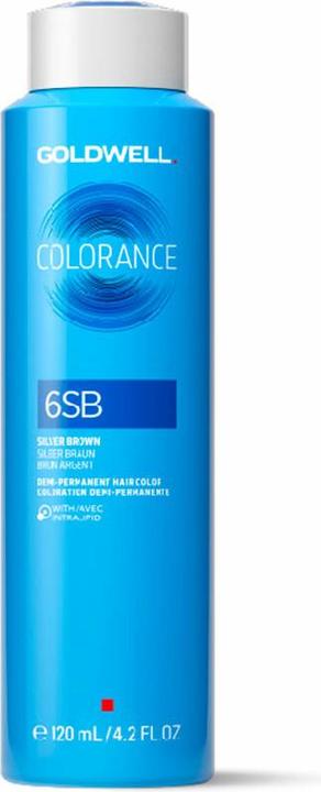 Actual product image Goldwell COLORANCE demi-permanent hair colour #6SB 120 ml (6SB silver brown)