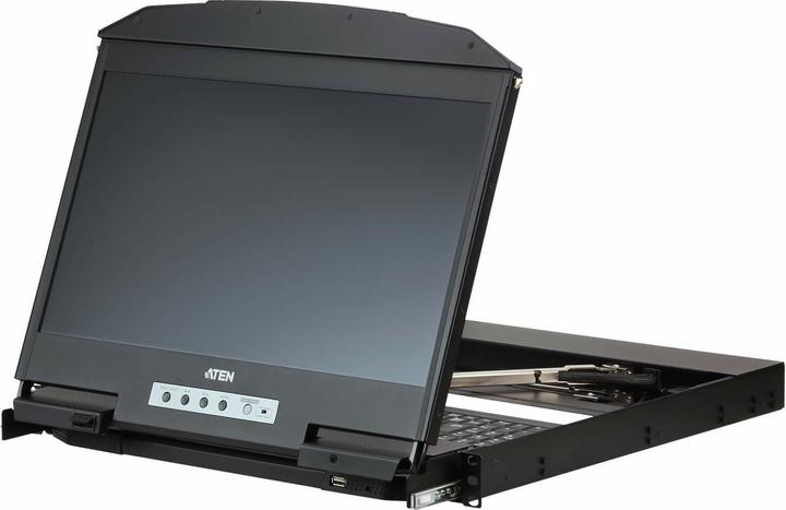 Image du produit Aten CL3800NW SL Console LCD courte double rail 18,5" (USB HDMI DVI VGA) Disposition SL