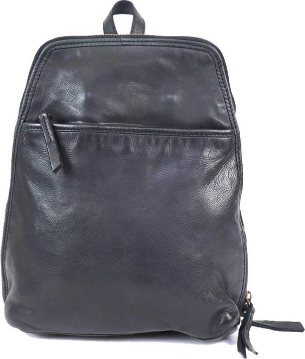 Bear Rock Bären Design Rucksack Kuh Lavato Leder - Schwarz
