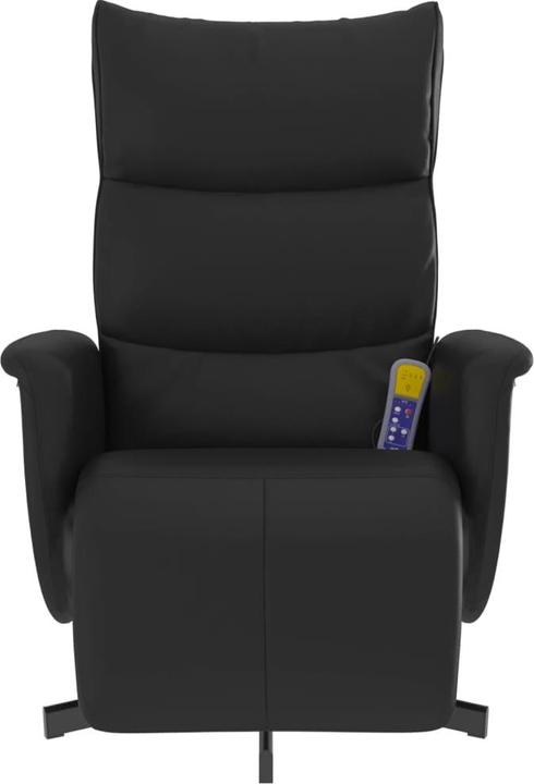 Actual product image VidaXL Massage chair with footrest black imitation leather, colour