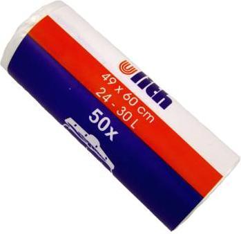 Immagine prodotto Wimex.eu 20x foderine per bidoni (HDPE) con coulisse bianche 50 x 60 cm 30L (20 x, 30 l)