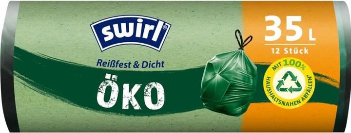 Swirl Afvalzakken eco trekkoord 35l 8st (12 x, 35 l)