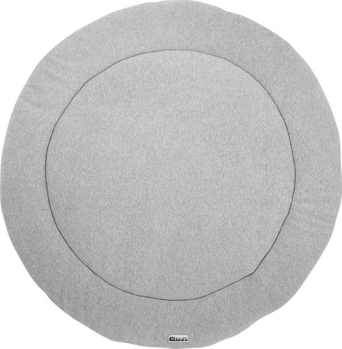 Produktbild Meyco Laufgittereinlage rond Knit basic grau melange (95 cm, 95 cm)