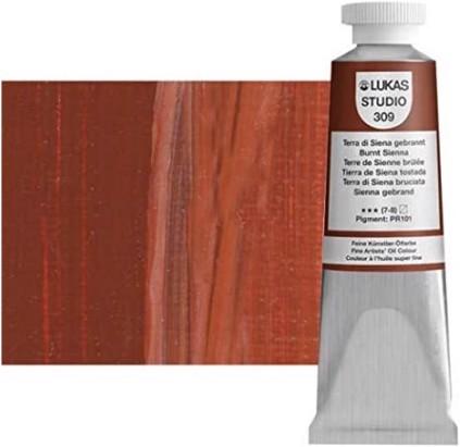 Actual product image Oil Paint Lucas Sienna Br (Terra di Siena fired, 37 ml)