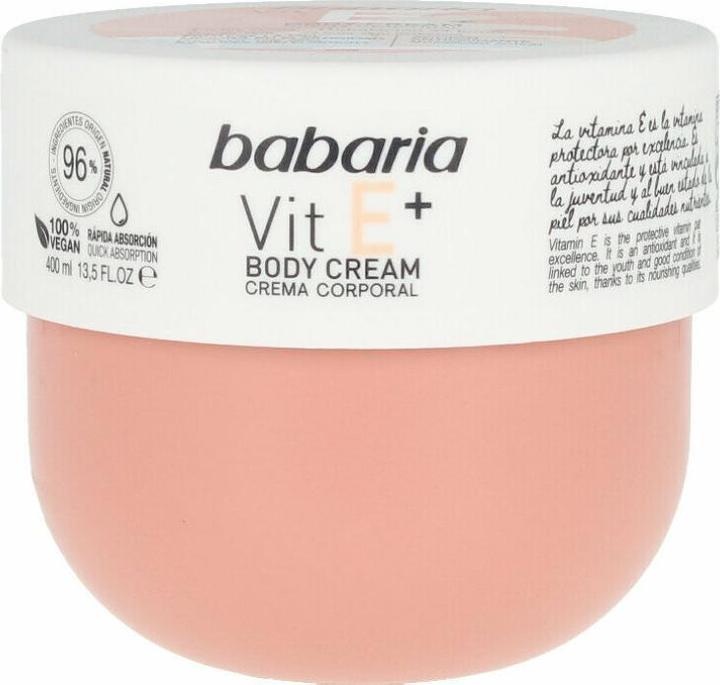 Produktbild Babaria VITAMIN E+ body cream 100% vegan 400 ml (Körpercreme, 400 ml)