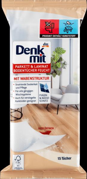 Produktbild dm Denkmit Bodentücher Parkett und Laminat feucht