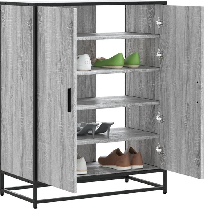 Image du produit VidaXL Armoire à chaussures Étagère à chaussures Rangement pour chaussures Gris Sonoma