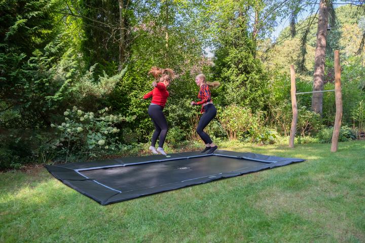 Actual product image Exit Dynamic ground level sports trampoline 305x519cm - black