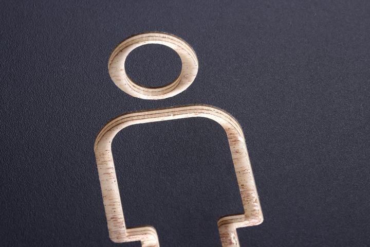Image du produit Europel Pictogramme "WC Hommes", noir