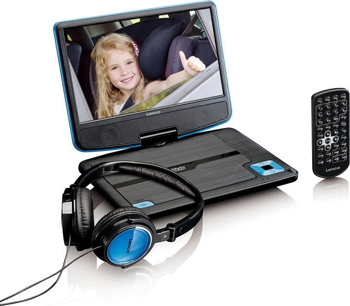 Lenco Tragbarer Player DVP-910 (DVP910BLAU) (Tragbarer DVD-Player)