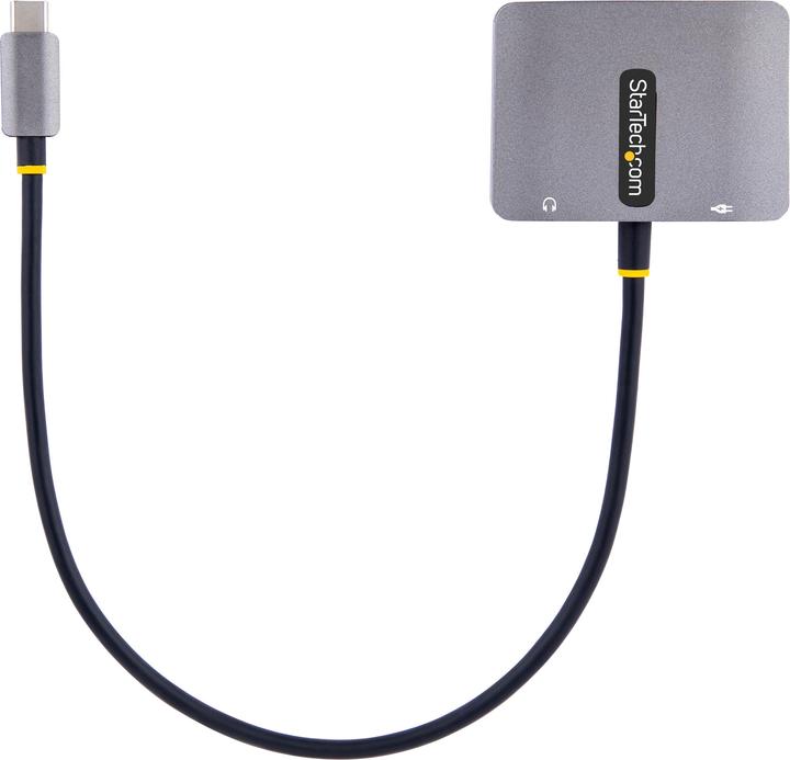 Immagine prodotto StarTech com USB C Video Adapter, USB C to HDMI VGA Multiport Adapter w/ 3.5mm Audio Output, 4K 6... (HDMI, VGA, 14.50 cm)