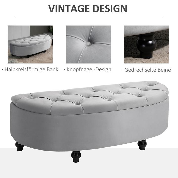 Image du produit Homcom Banc avec espace de rangement (120 cm)
