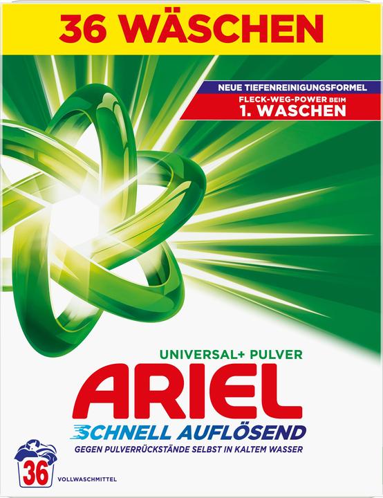 Actual product image Ariel Universal+ (36 Washing cycles, Powder)