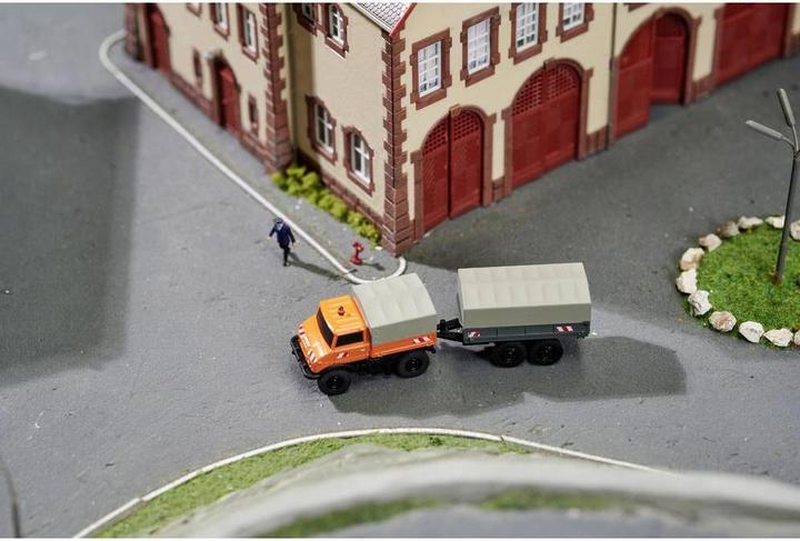Immagine prodotto Carson Modellsport 1:87 Rimorchio con telone per Unimog 1:87 Rimorchio