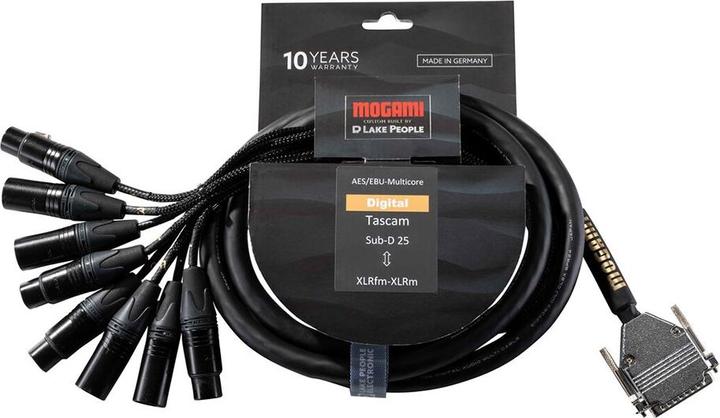 Image du produit Mogami D-Sub25 - 8x XLR (2 m, Multicore)