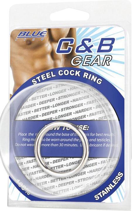 Actual product image Blue Line Blueline C&B 1.3 inch steel cock ring (3.30 cm)