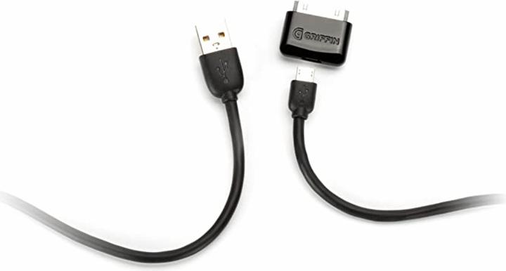 Image du produit Griffin Câble USB Charge/Sync pour iPhone/ iPod/ iPad Noir (Micro USB, USB, USB)