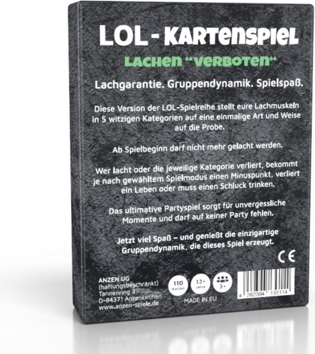 Actual product image Anzen Spiele ANZEN - LOL The card game - Laughter forbidden (German)